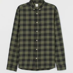 Men's Green Plaid Shirt